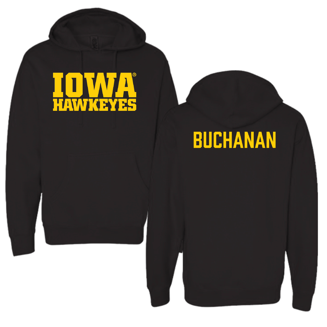 University of Iowa Wrestling Black Hoodie - Stephen Buchanan