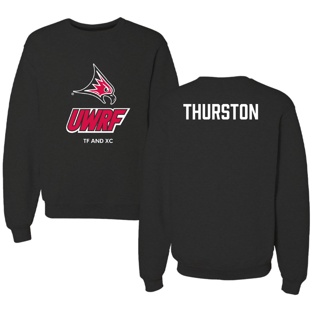 University of Wisconsin-River Falls TF and XC Black Crewneck - Bella Thurston