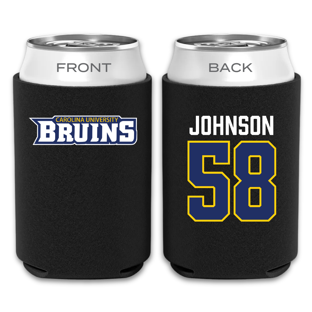 Carolina University Baseball Black Can Cooler - #58 Brandon Johnson