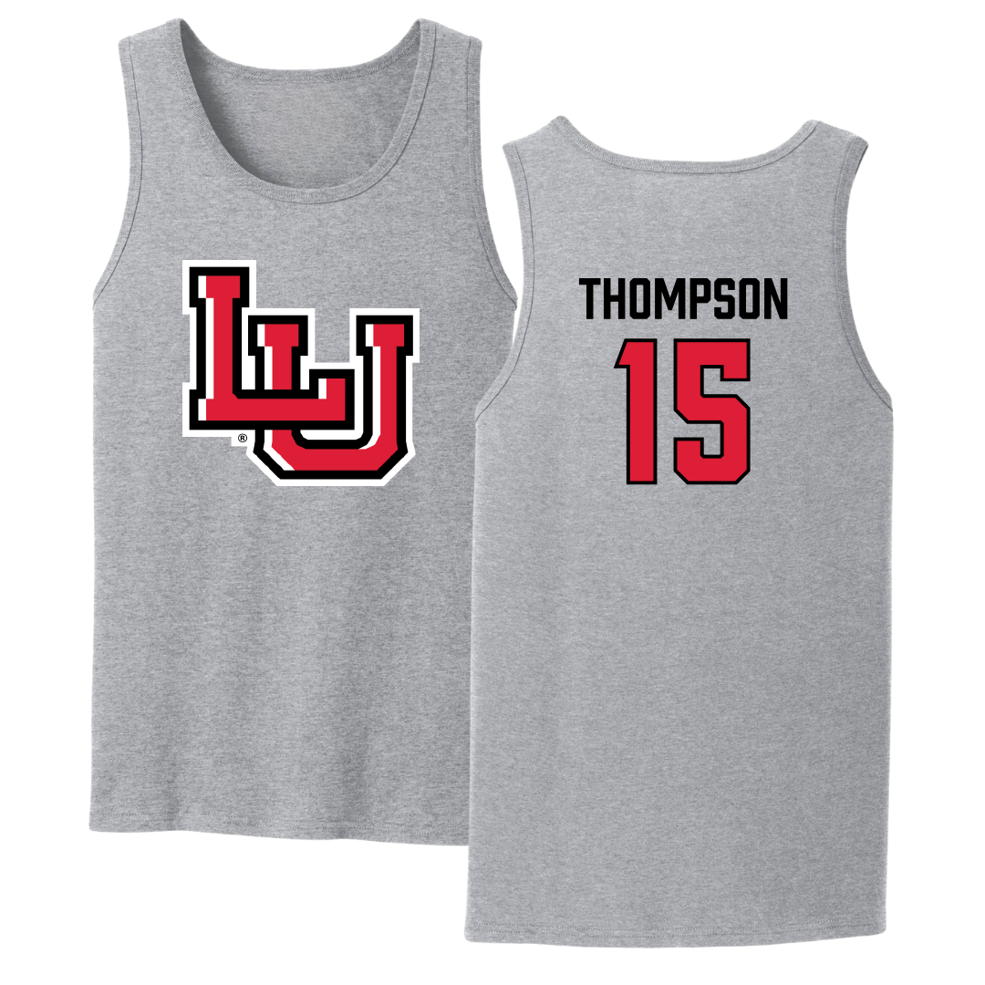 Lamar University Softball Sport Gray Tank Top - #15 Roxy Thompson