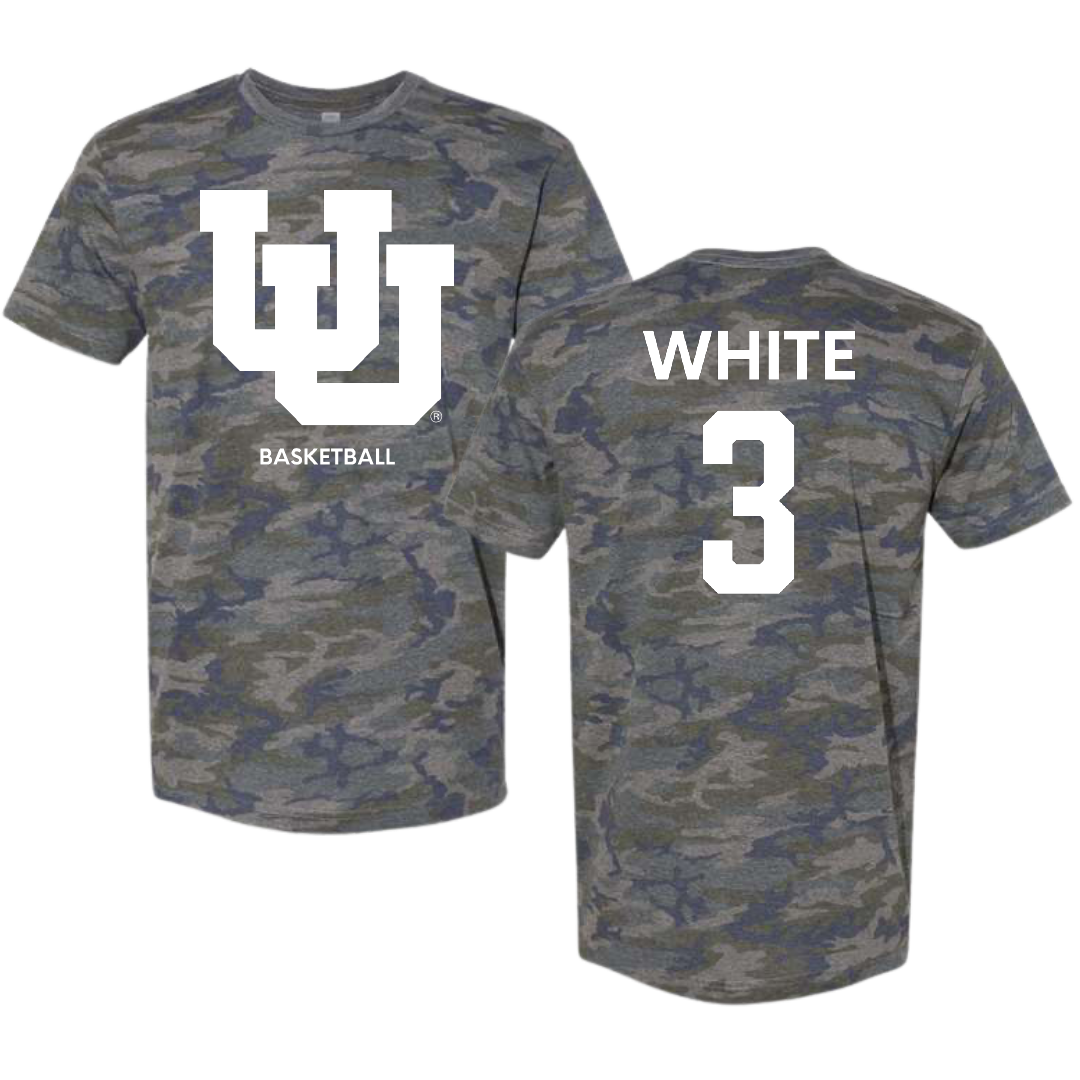 University of Utah Basketball (W) Vintage Camo Tee - #3 Lani White