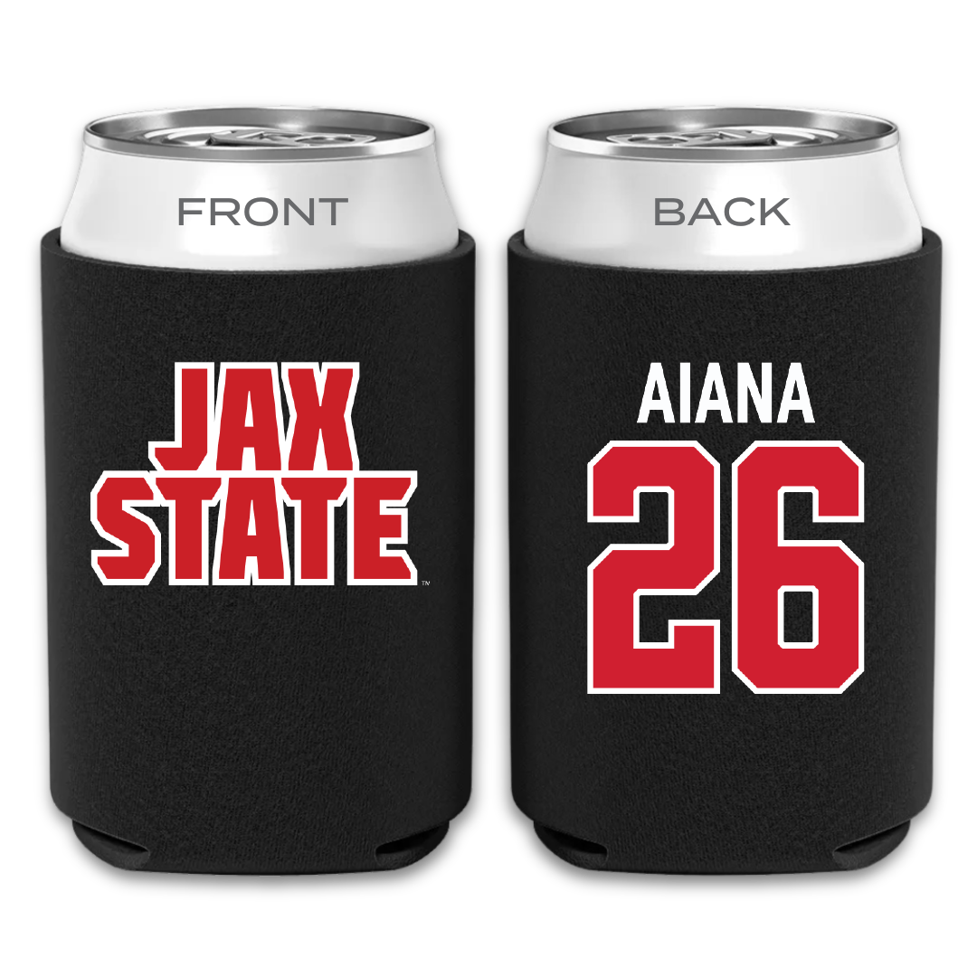 Jacksonville State University Volleyball Black Can Cooler - #26 Hana Aiana