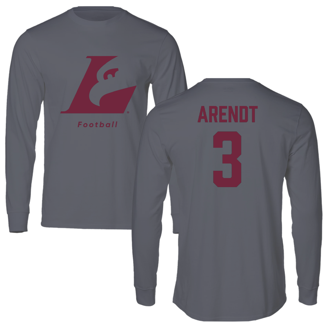 University of Wisconsin-La Crosse Football Dark Gray Long Sleeve - #3 Keaton Arendt