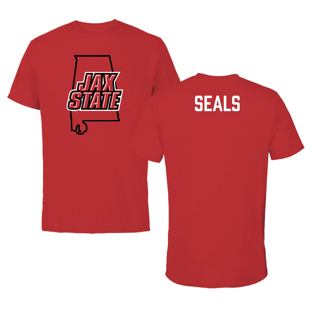 Jacksonville State University TF and XC Red State Performance Tee - Lydia Seals