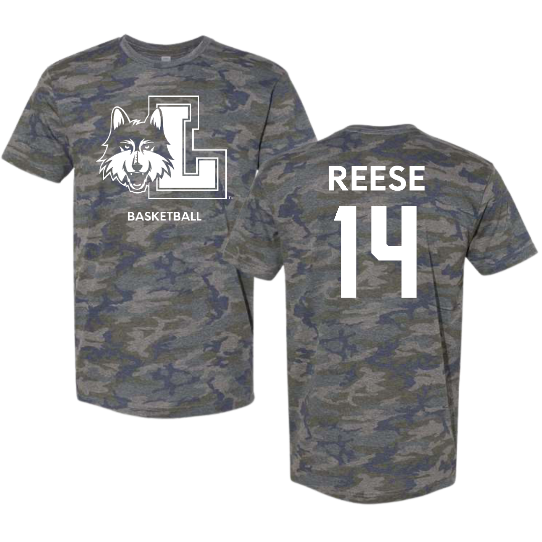 Loyola University-Chicago Basketball (M) Vintage Camo Tee - #14 Caleb Reese