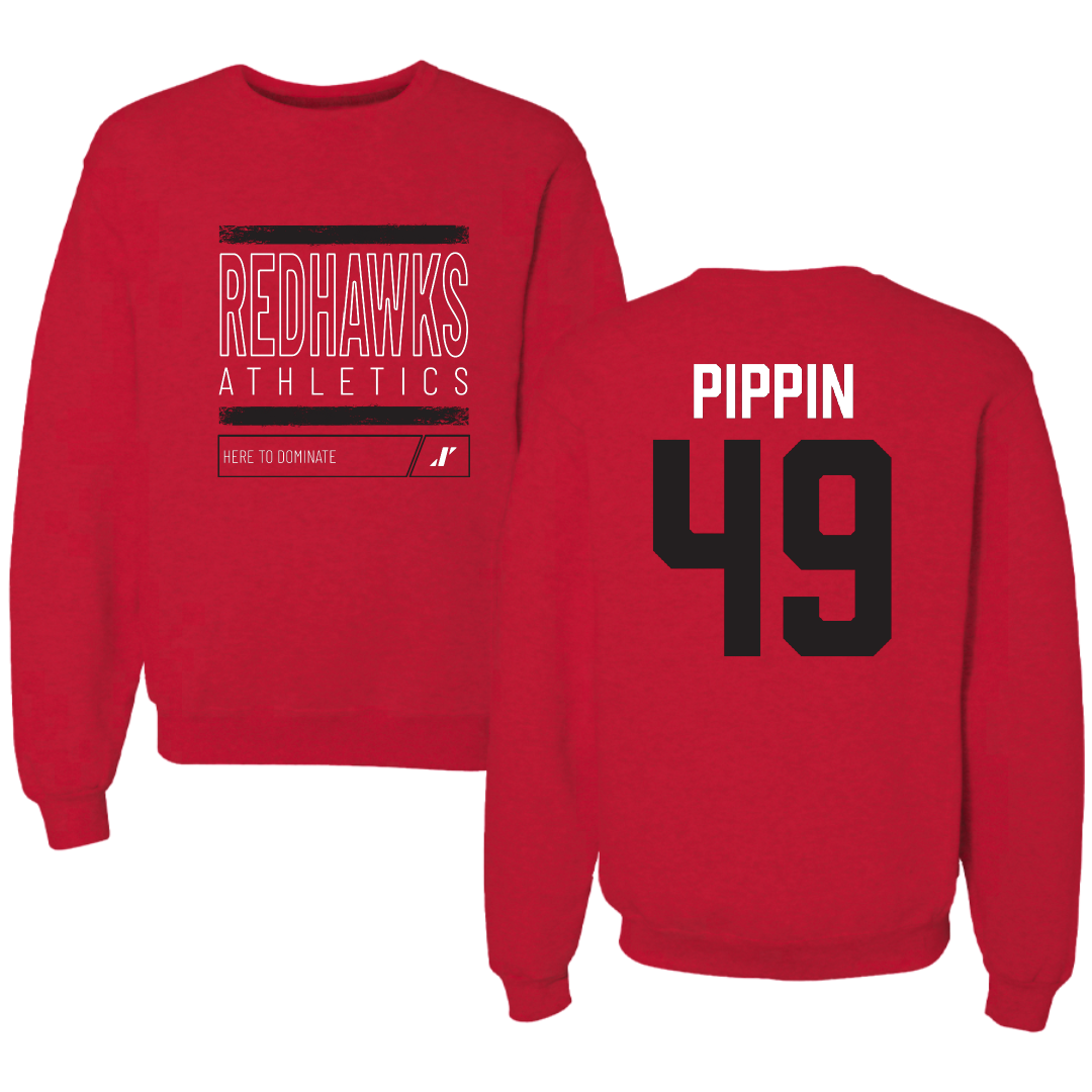 Southeast Missouri State University Football Red Dominate Crewneck - #49 DC Pippin