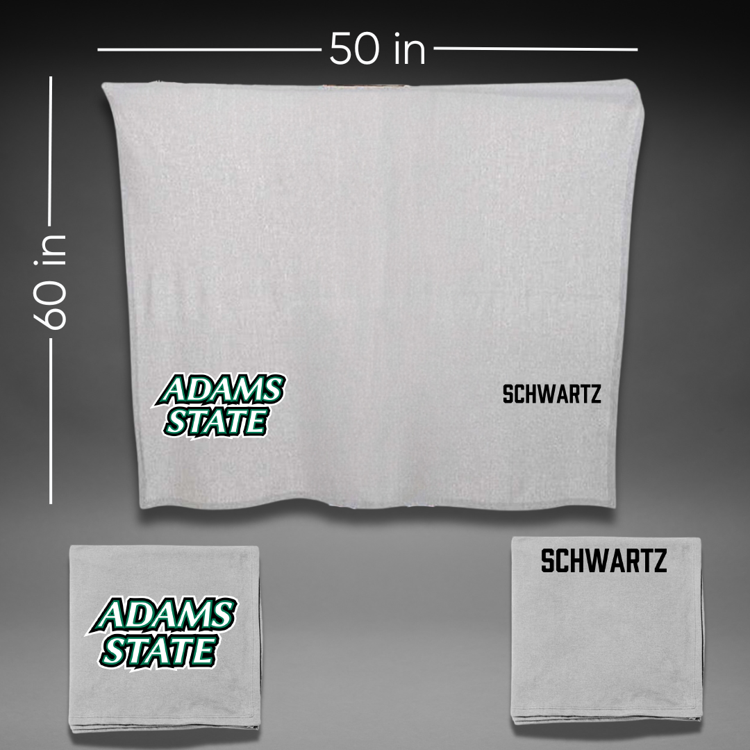 Adams State University Football Gray Blanket - Jason Schwartz