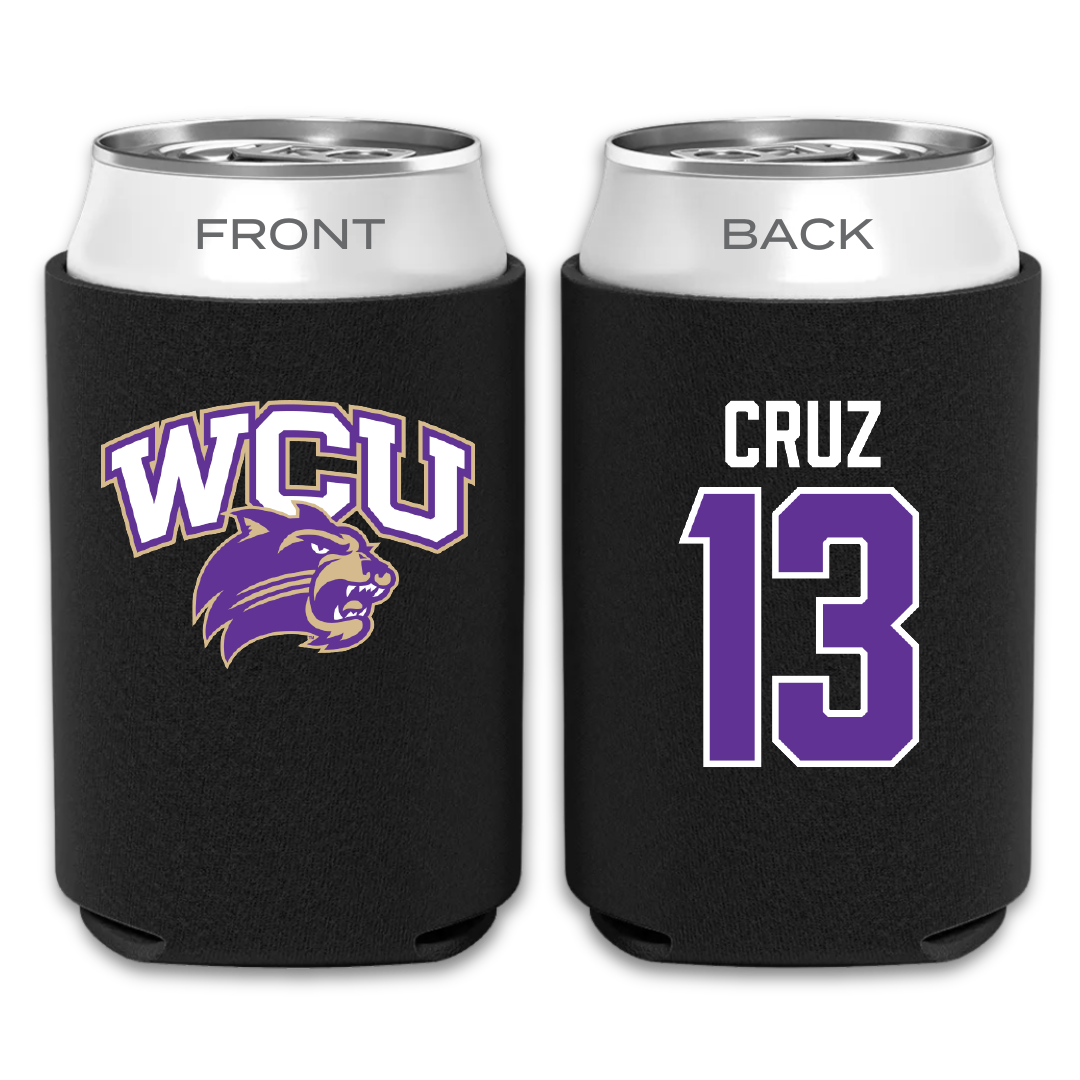 Western Carolina University Basketball Black Can Cooler - #13 Zanoria Cruz