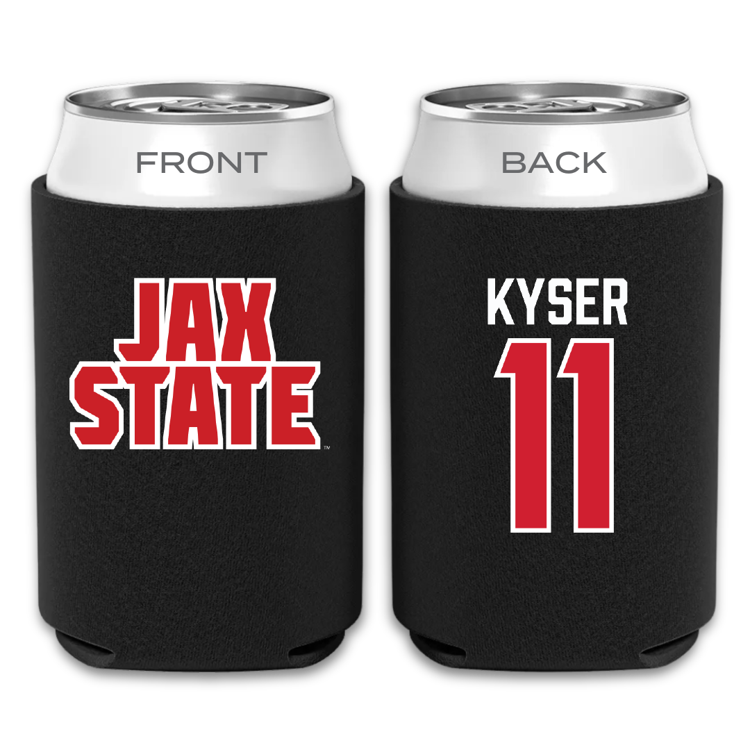 Jacksonville State University Softball Black Can Cooler - #11 Makalyn Kyser