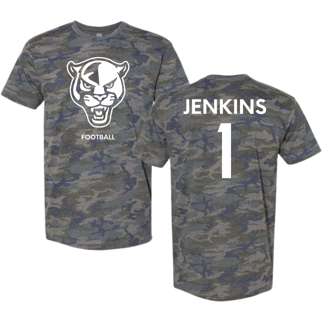 Florida International University Football Vintage Camo Tee - #1 Keyone Jenkins