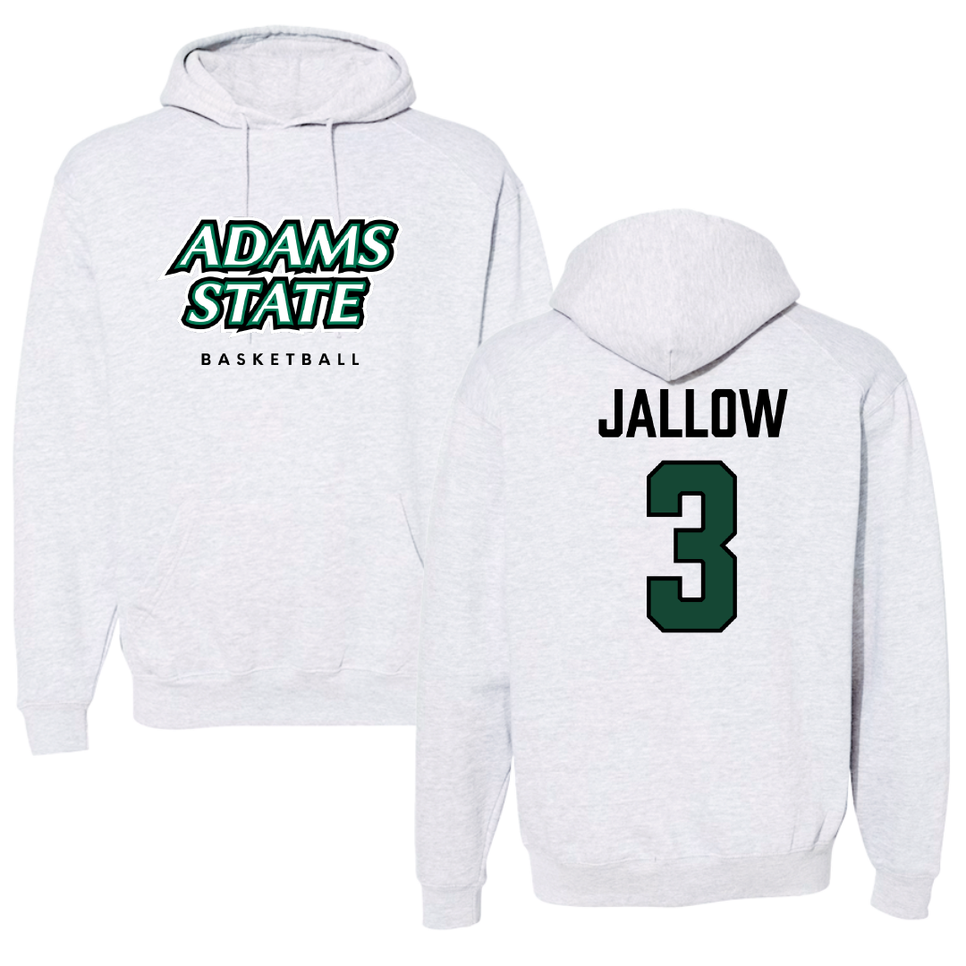 Adams State University Basketball (M) Gray Block Hoodie - #3 Emilek Jallow