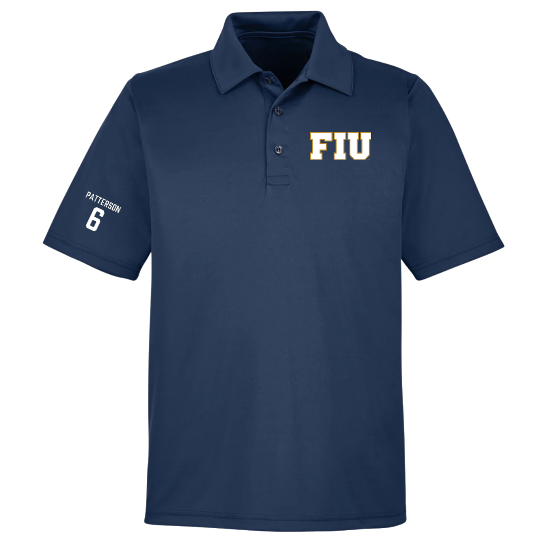 Florida International University Football Navy Polo - #6 Antonio Patterson