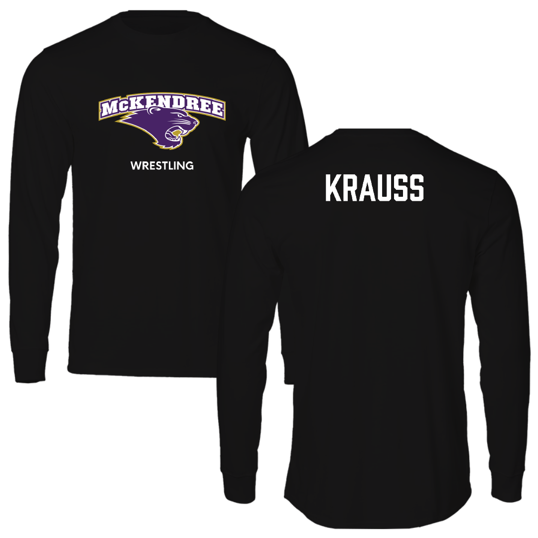 McKendree University Wrestling (W) Black Long Sleeve - Lydia Krauss
