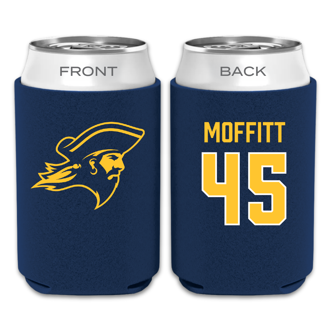 East Tennessee State University Football Navy Can Cooler - #45 Trevor Moffitt