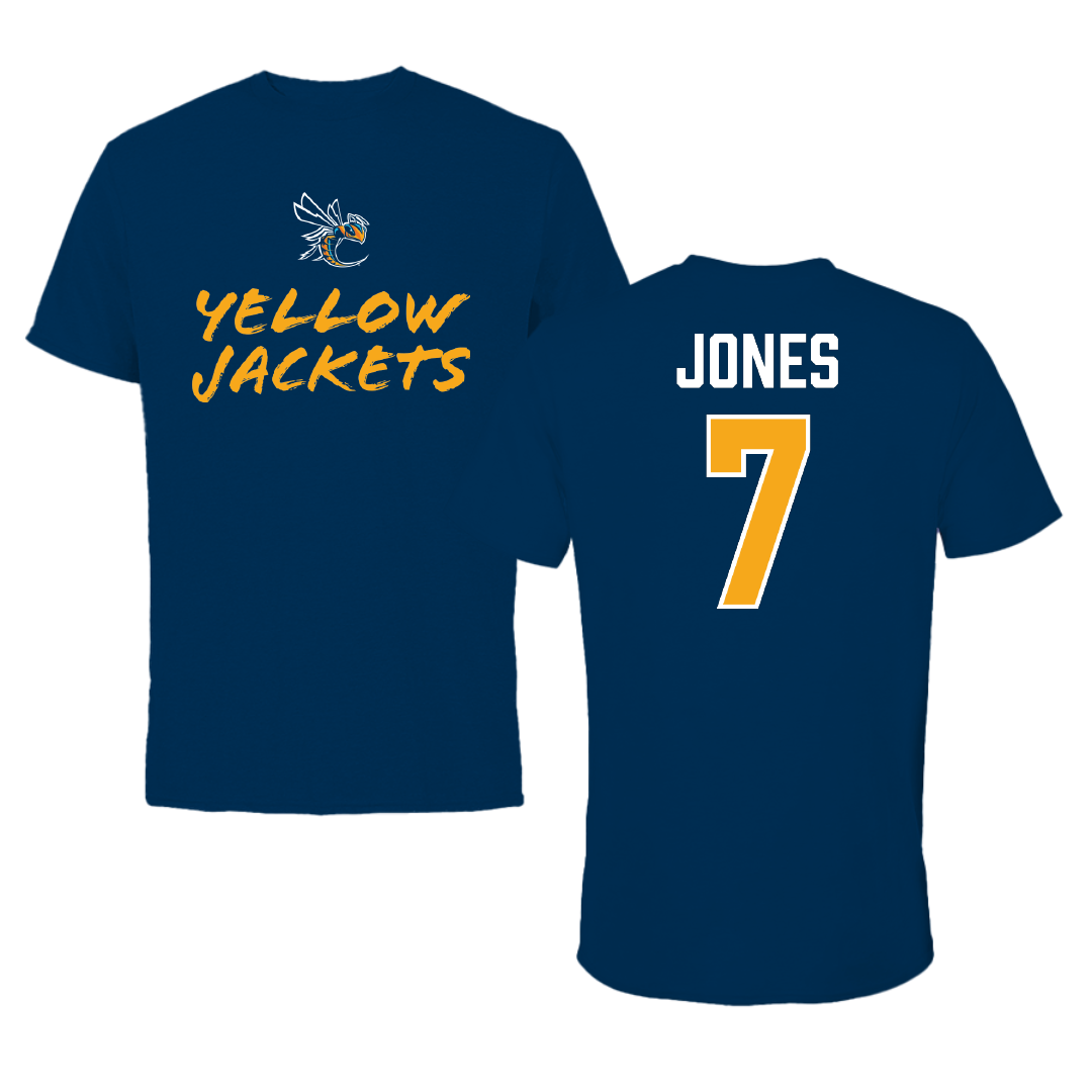 Cedarville University Softball Navy General Performance Tee - #7 Madison Jones