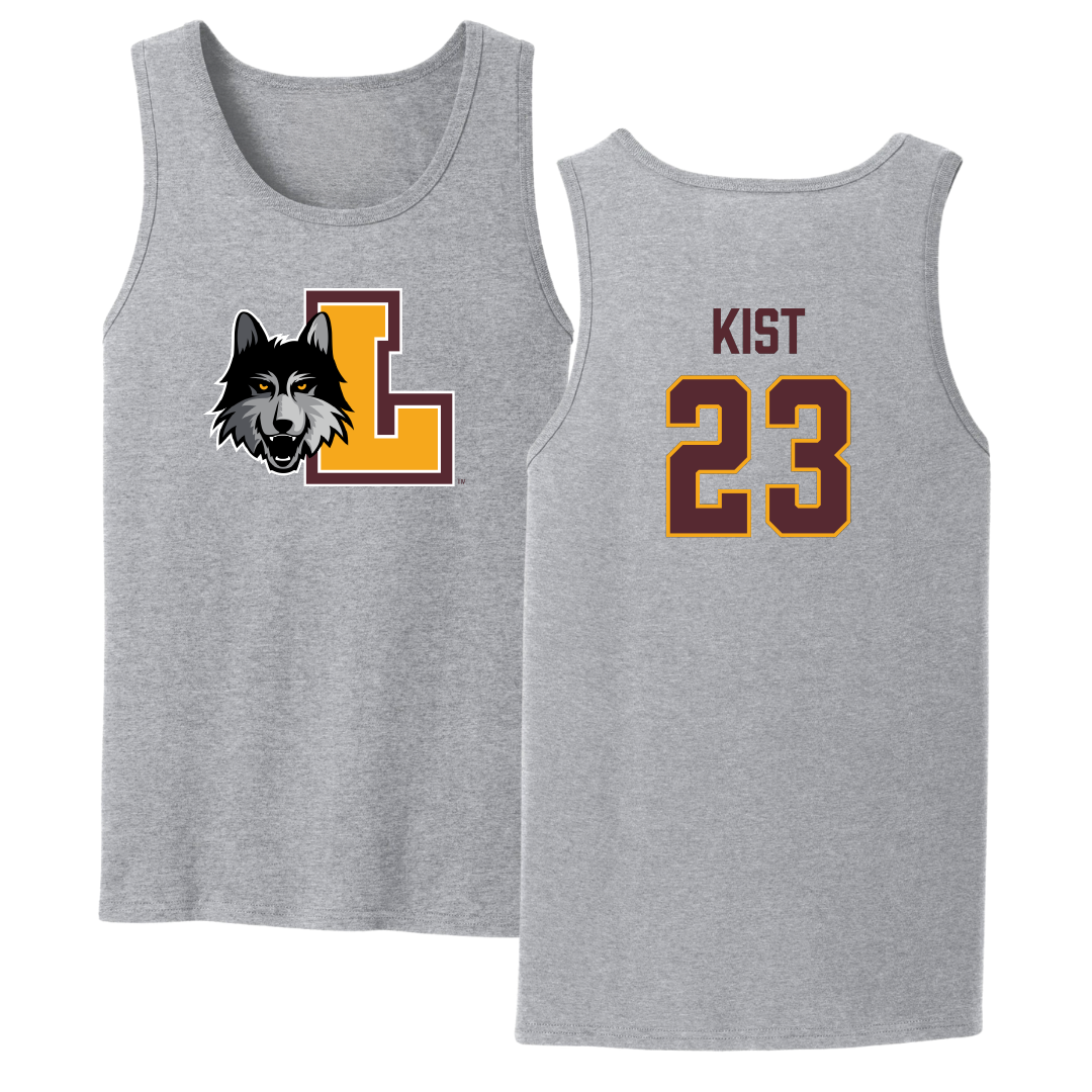 Loyola University-Chicago Soccer Sport Gray Tank Top - #23 Kameron Kist