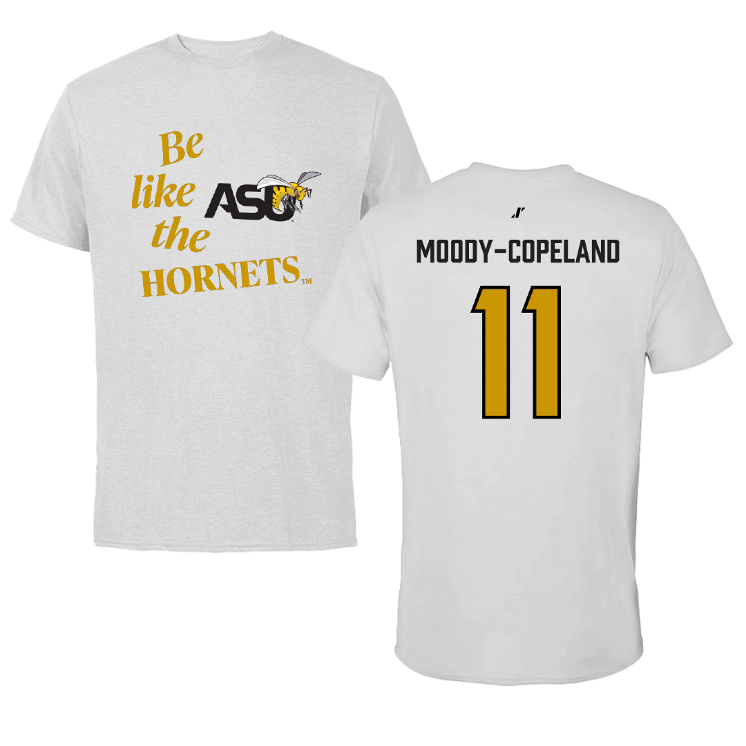 Alabama State University Football Light Gray Be Like Us Performance Tee - #11 Aydden Moody-copeland