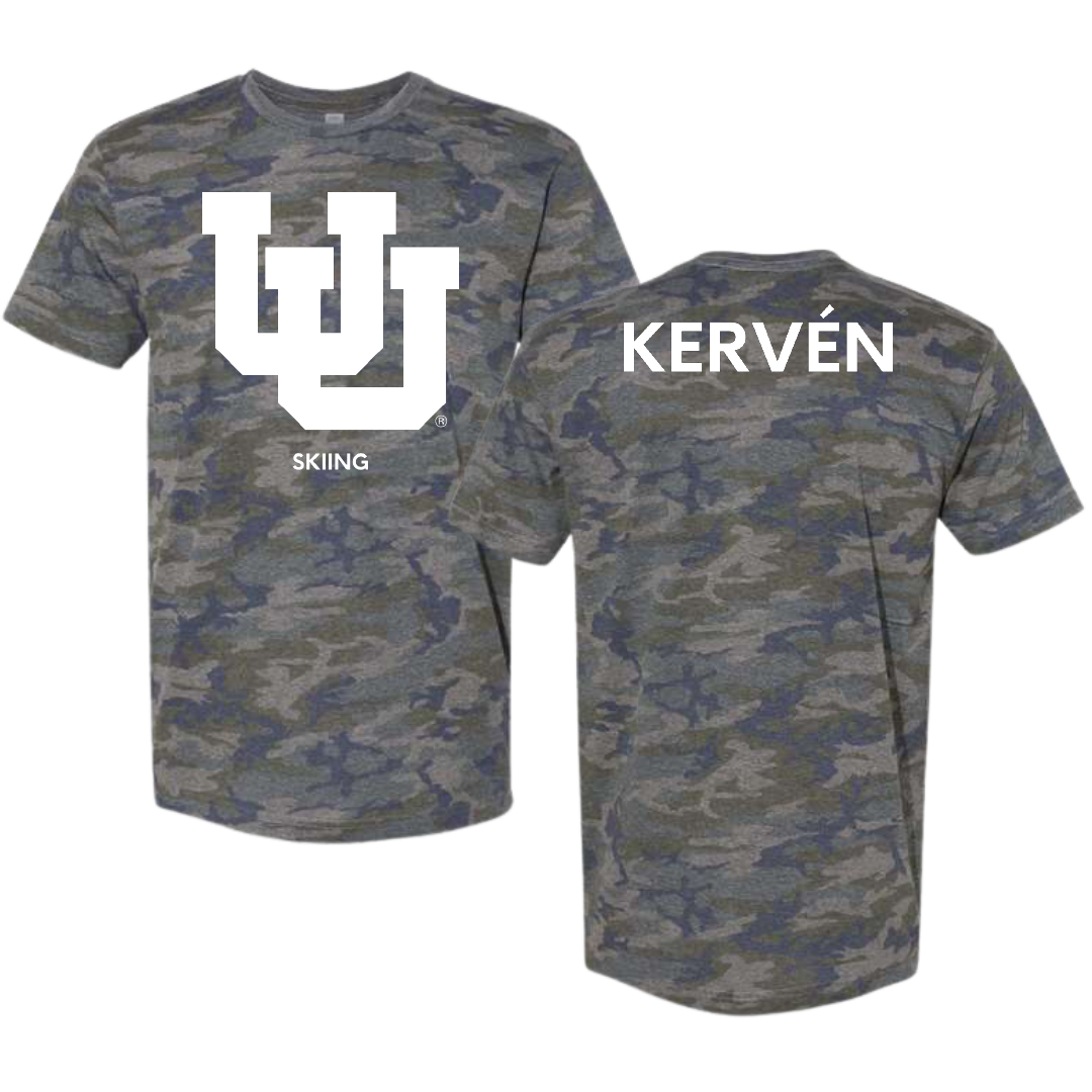 University of Utah Skiing Vintage Camo Tee - Michelle Kervén