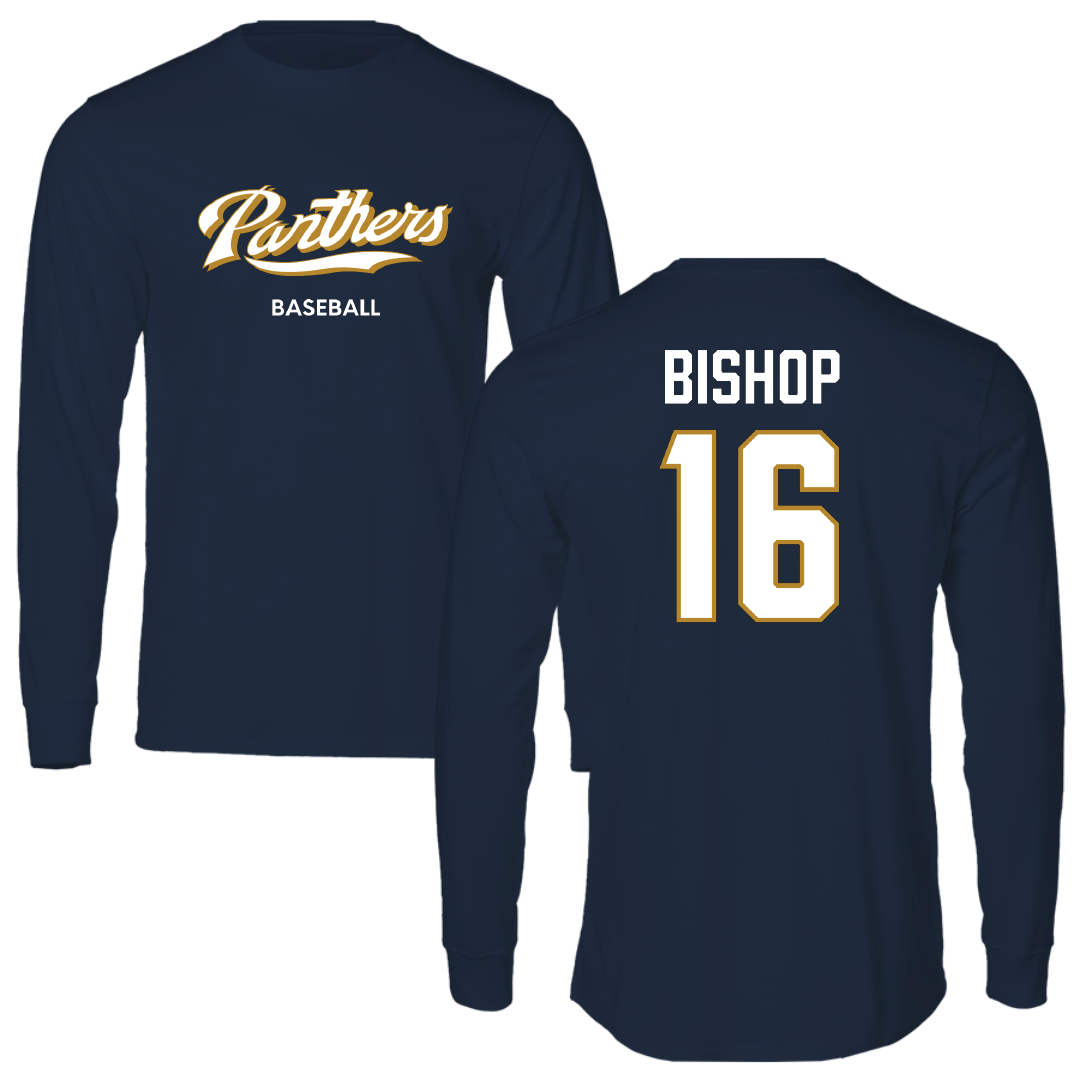 Florida International University Baseball Navy Long Sleeve - #16 Jaydon Bishop