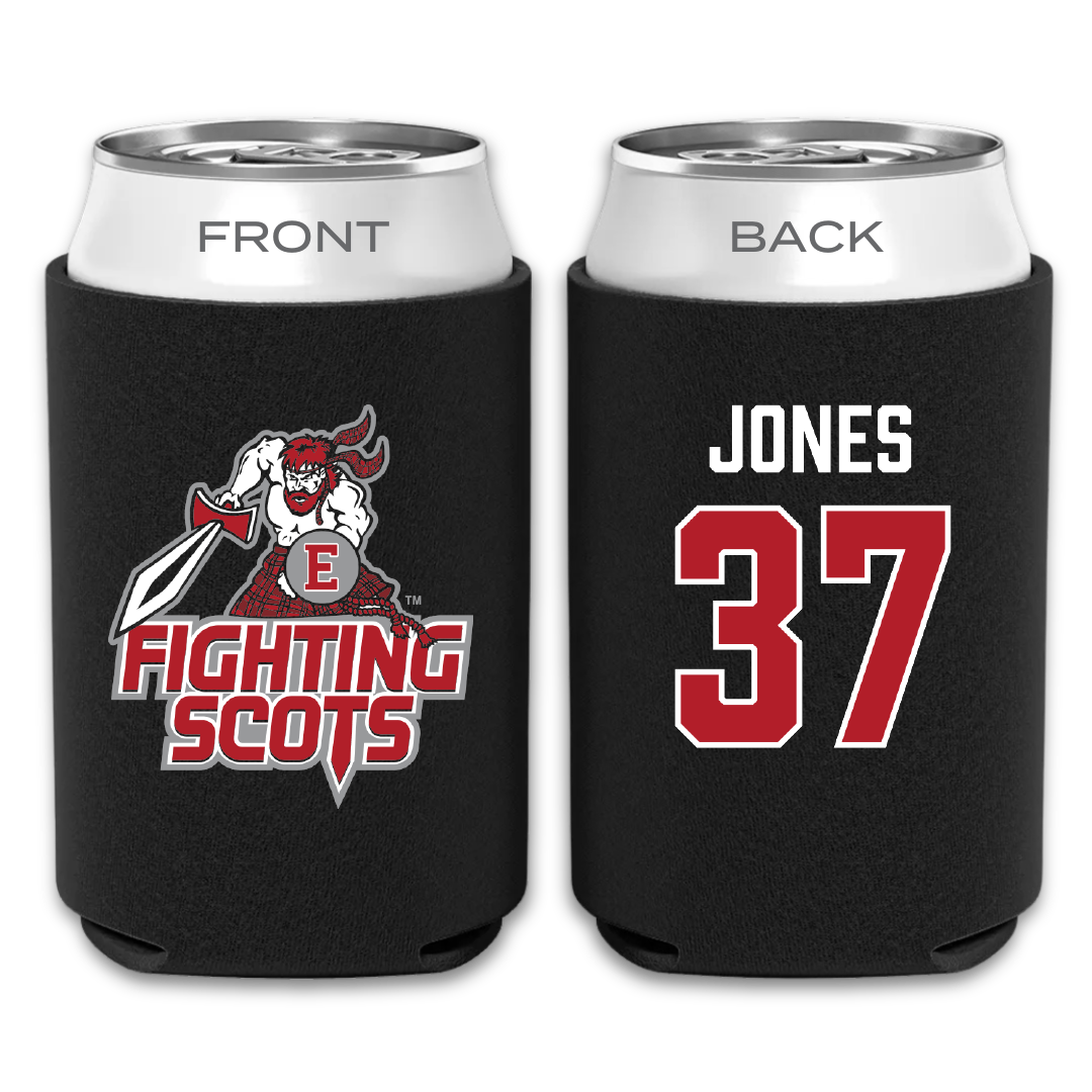 PennWest Edinboro Football Black Can Cooler - #37 Amari Jones