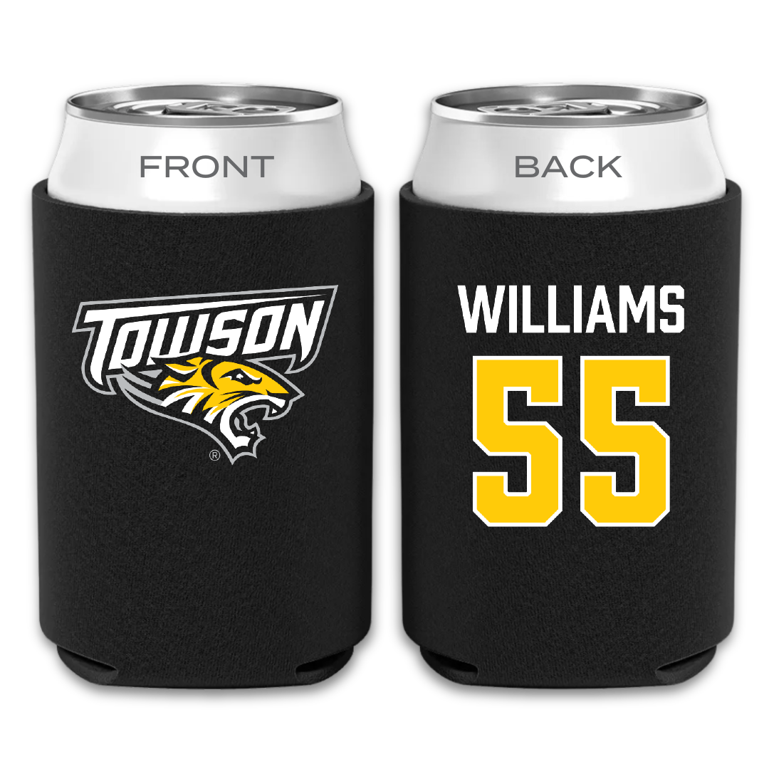 Towson University Football Black Can Cooler - #55 Mike Williams