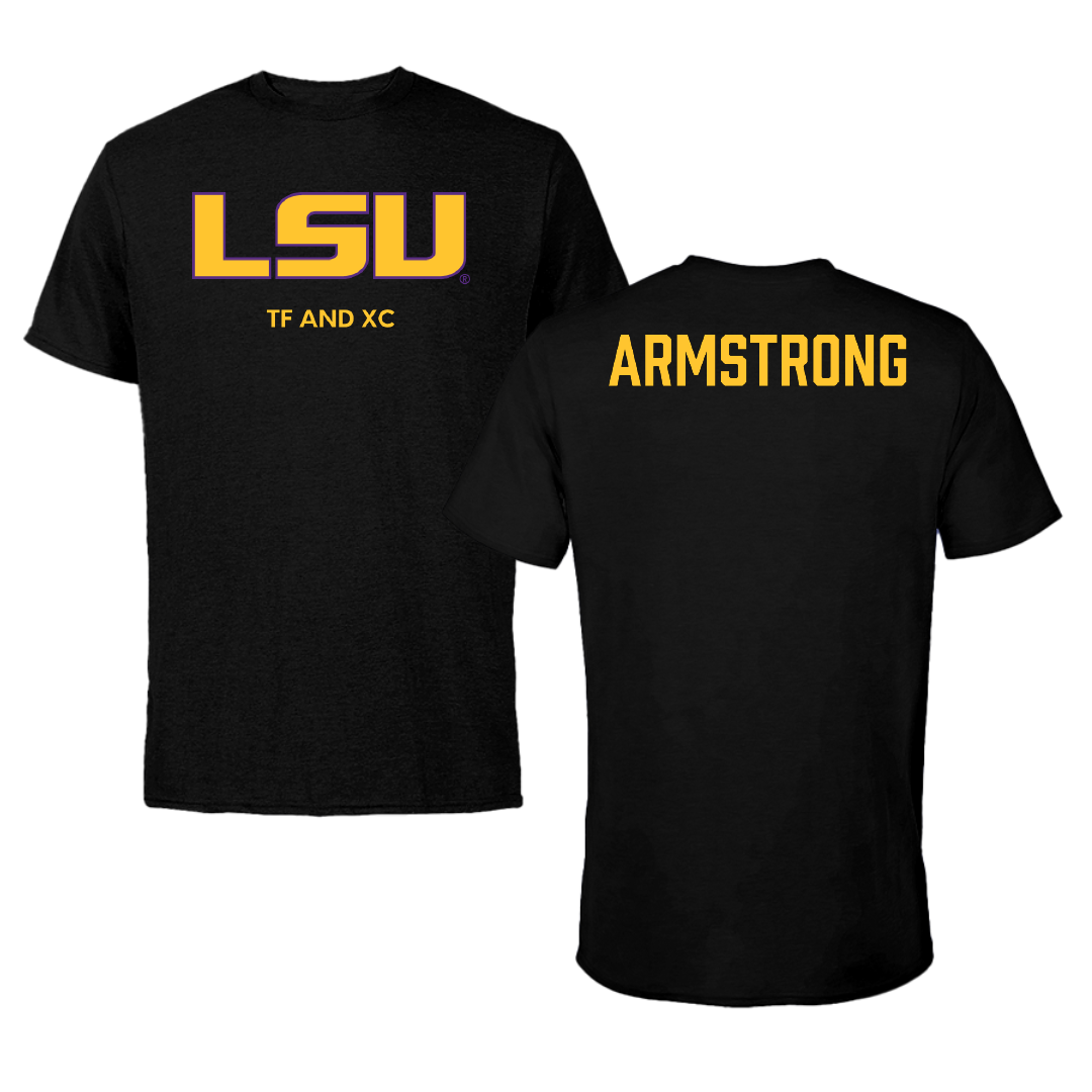 Louisiana State University TF and XC Black Performance Tee - Alia Armstrong