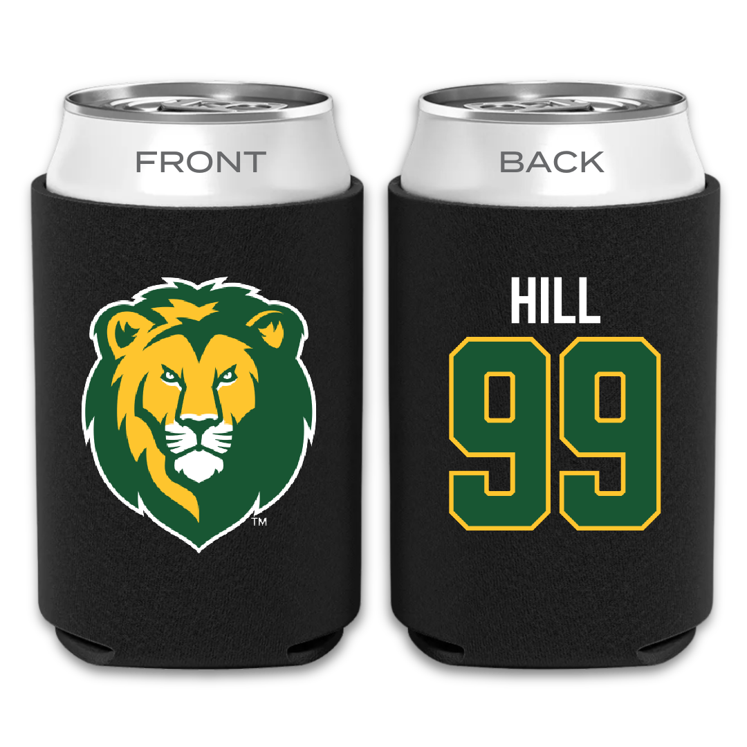 Southeastern Louisiana University Football Black Can Cooler - #99 Charles Hill