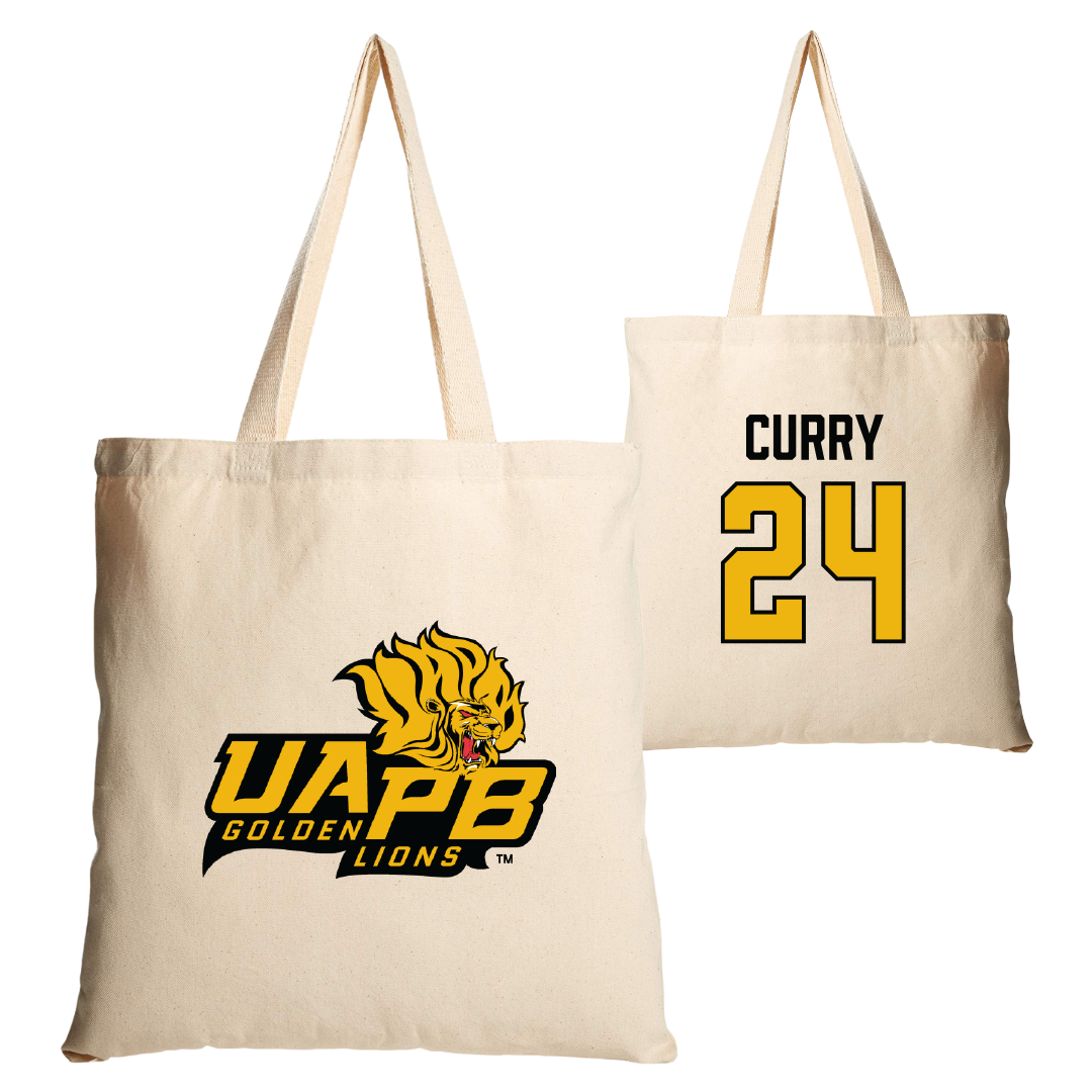 University of Arkansas-Pine Bluff Football Tan Canvas Tote Bag - #24 BJ Curry