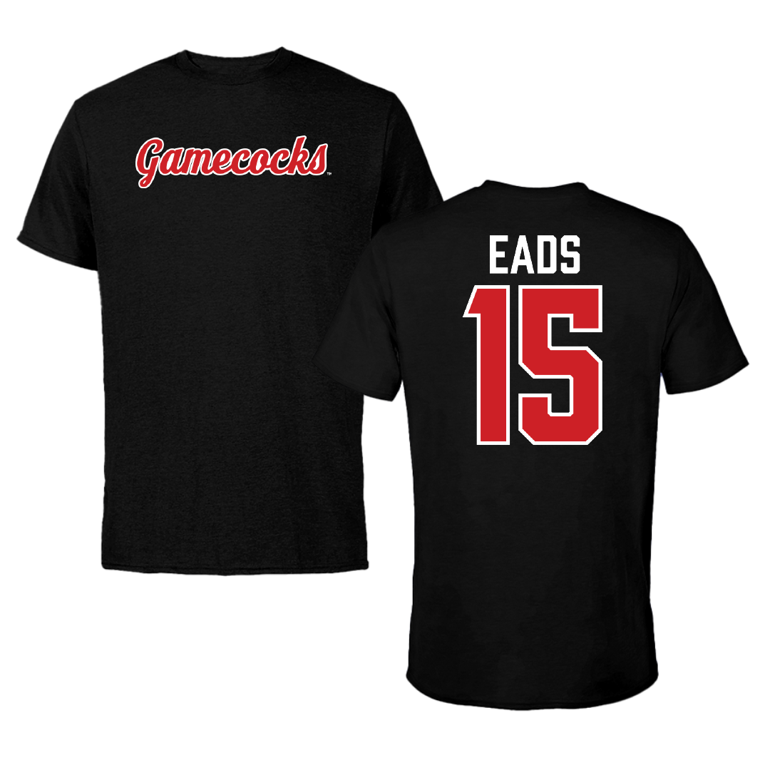 Jacksonville State University Soccer Black Tee - #15 Baylee Eads