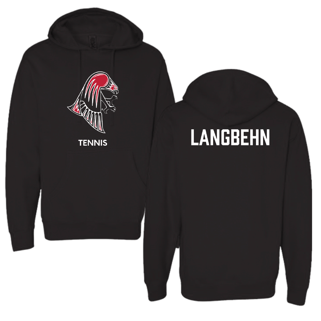 University of Wisconsin-River Falls Tennis (W) Black Hoodie - Alicia Langbehn
