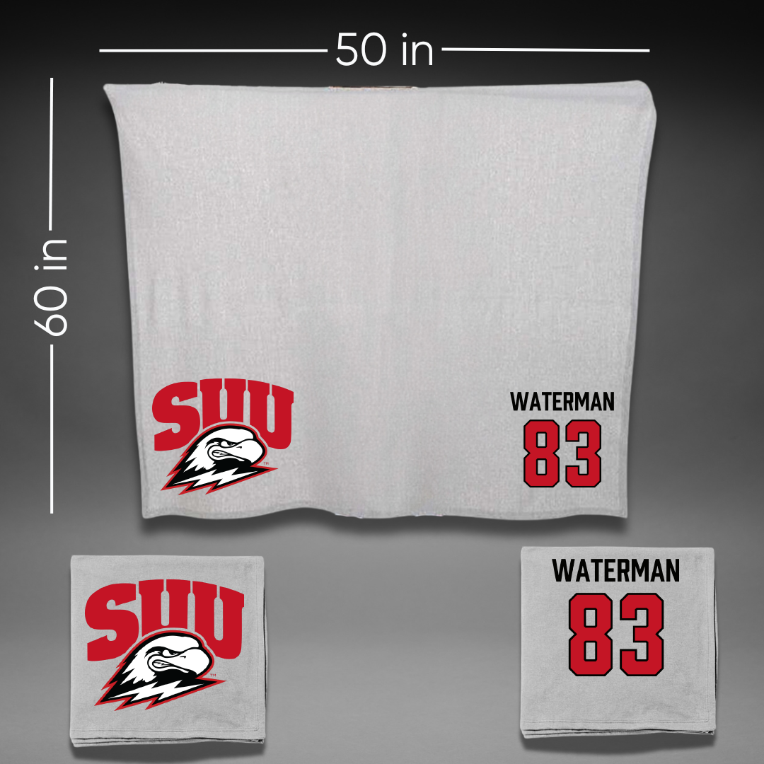 Southern Utah University Football Gray Blanket - #83 Bryson Waterman