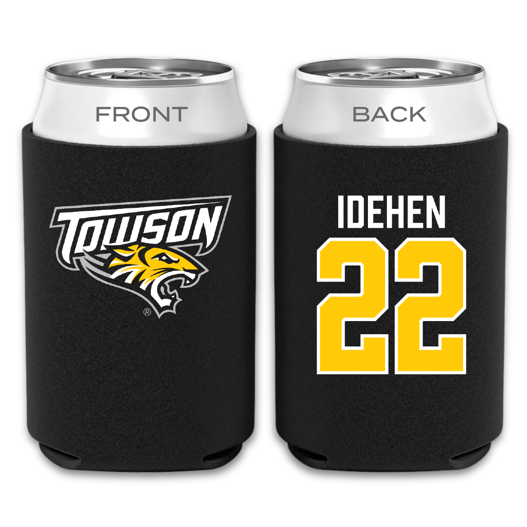 Towson University Football Black Can Cooler - #22 Dumkele Idehen
