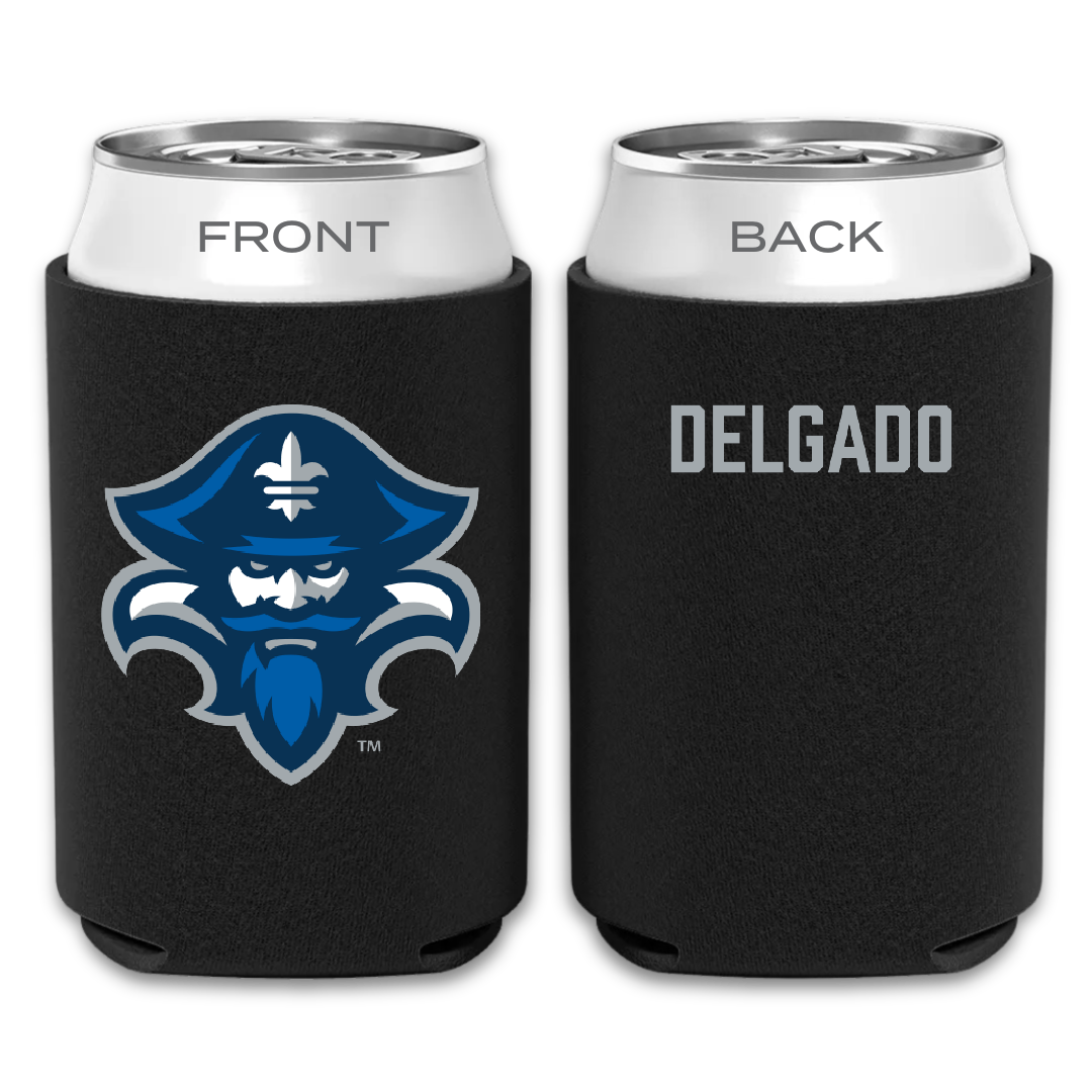 University of New Orleans TF and XC Black Can Cooler - Antonio Delgado