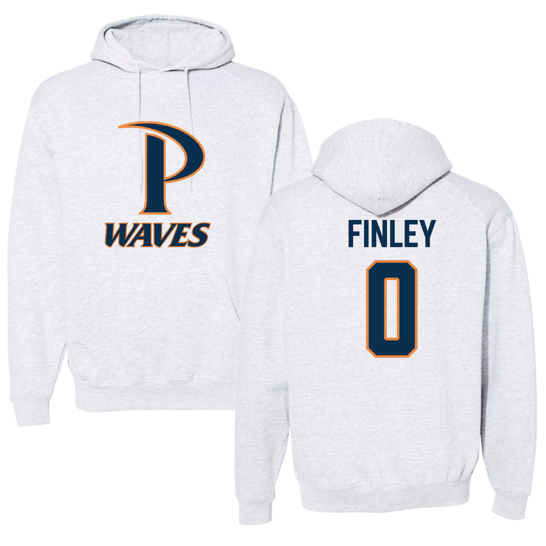 Pepperdine University Basketball Light Gray Hoodie - #0 Ivory Finley