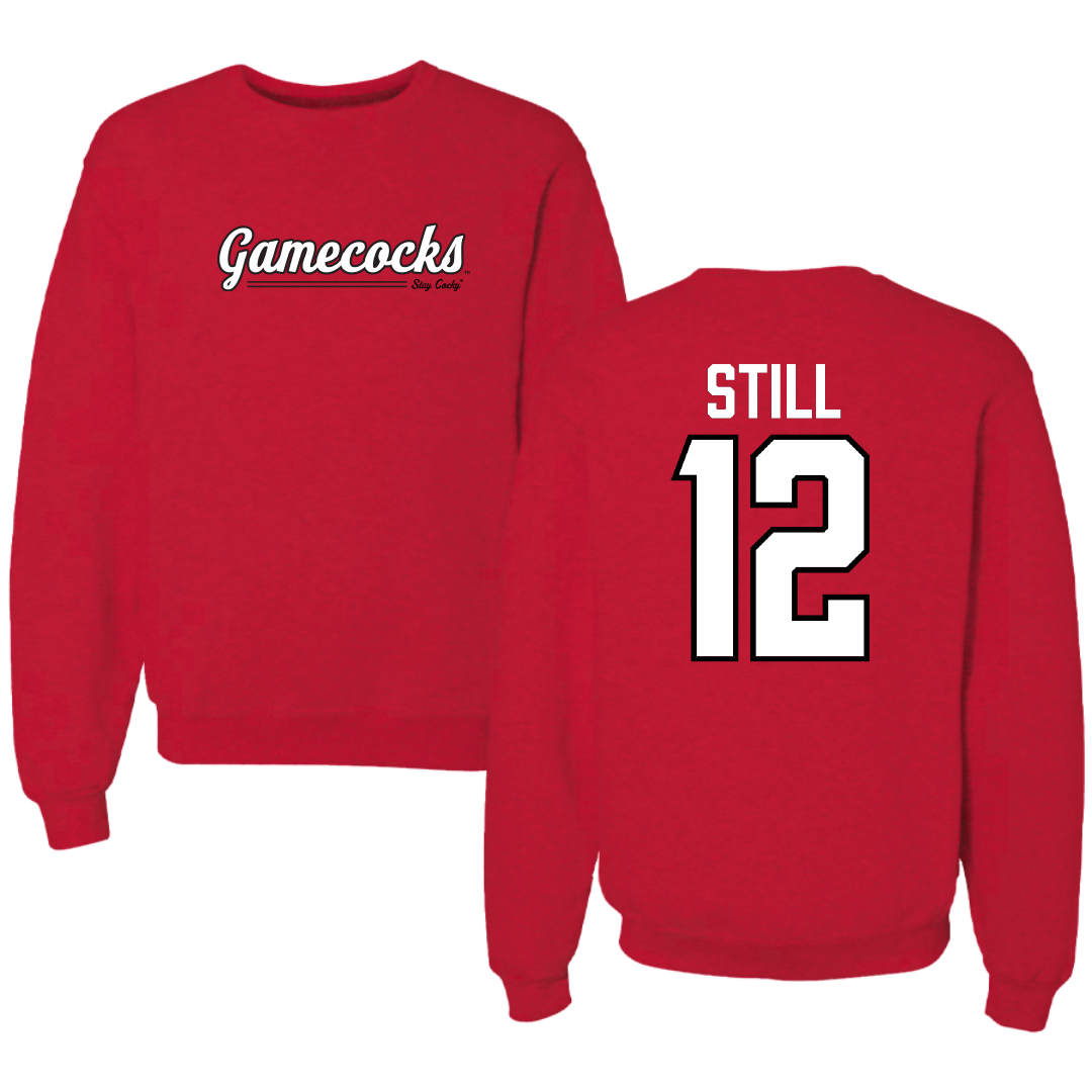 Jacksonville State University Soccer Red General Crewneck - #12 Brookelyn Still