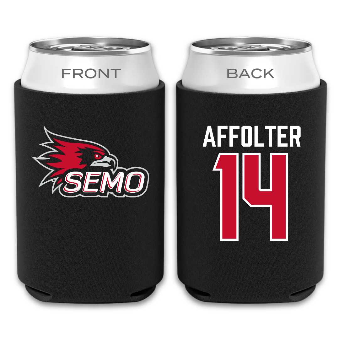 Southeast Missouri State University Softball Black Can Cooler - #14 Brittany Affolter