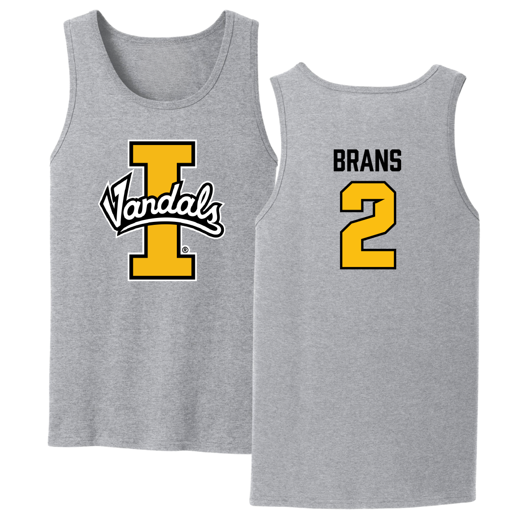 University of Idaho Basketball Sport Gray Tank Top - #2 Sarah Brans