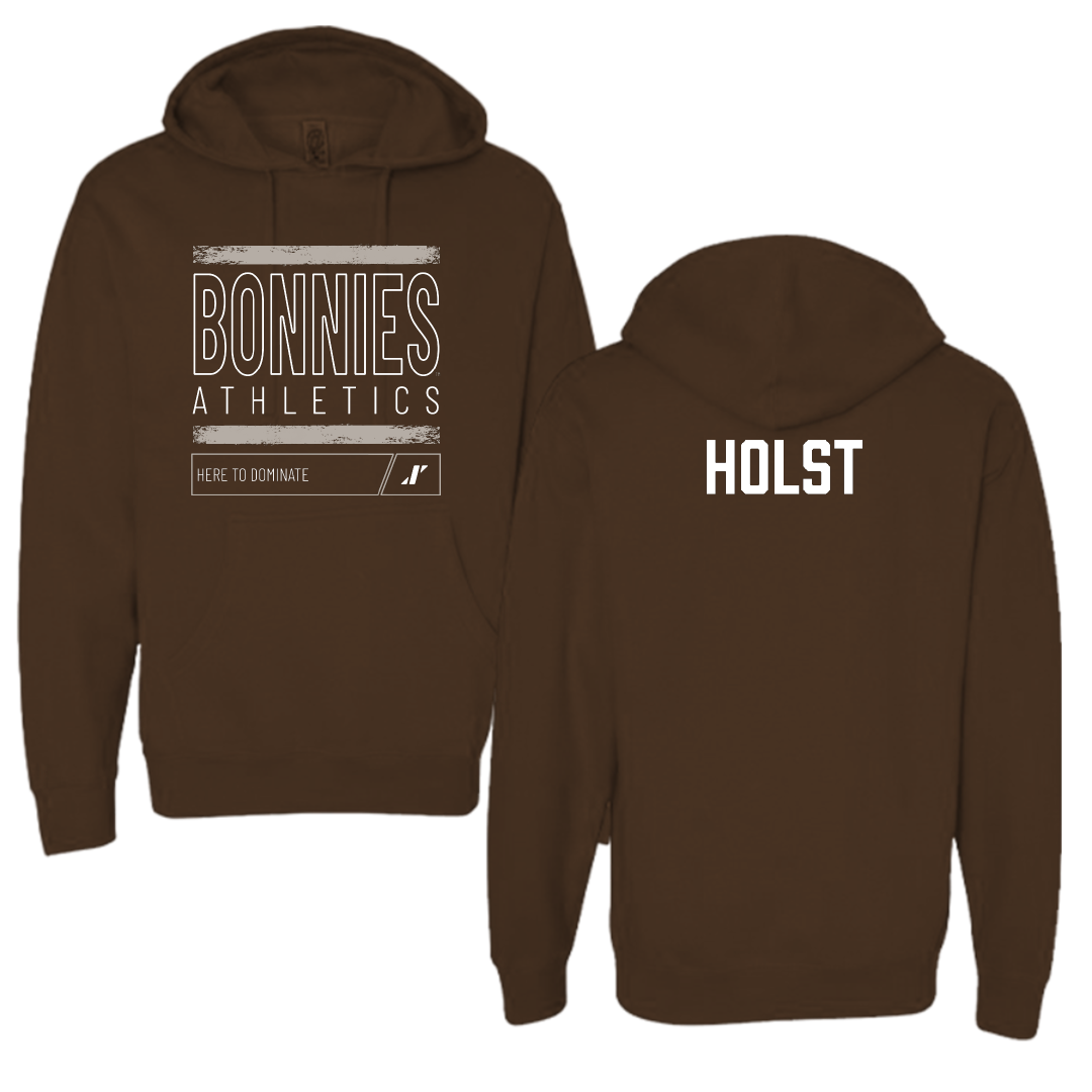 St. Bonaventure University Swimming & Diving Brown Dominate Hoodie - Maggie Holst