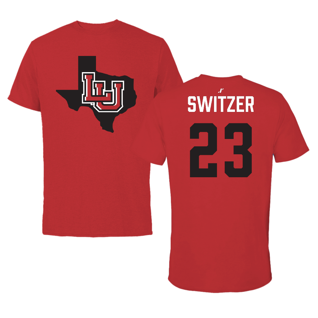 Lamar University Soccer Red State Performance Tee - #23 Anneliese Switzer