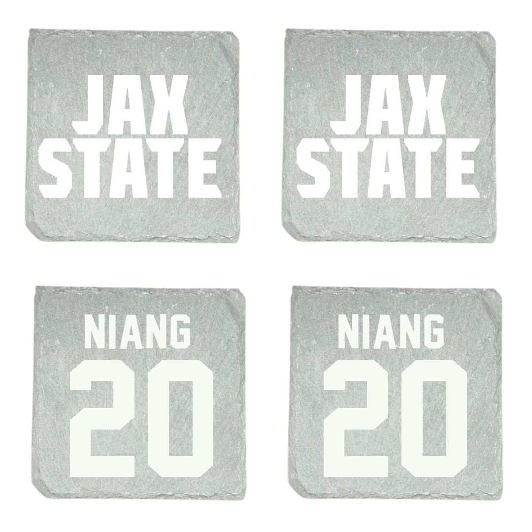 Jacksonville State University Basketball Stone Coaster (4 Pack)  - #20 Gora Niang
