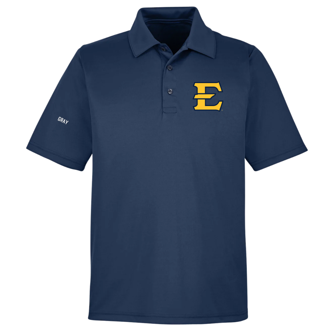 East Tennessee State University TF and XC Navy Polo - Bonita Gray