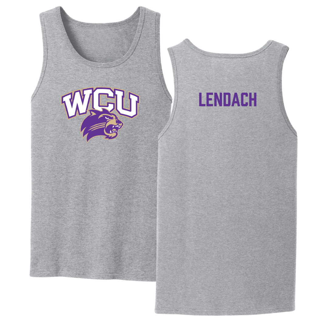 Western Carolina University Golf Sport Gray Tank Top - Josh Lendach