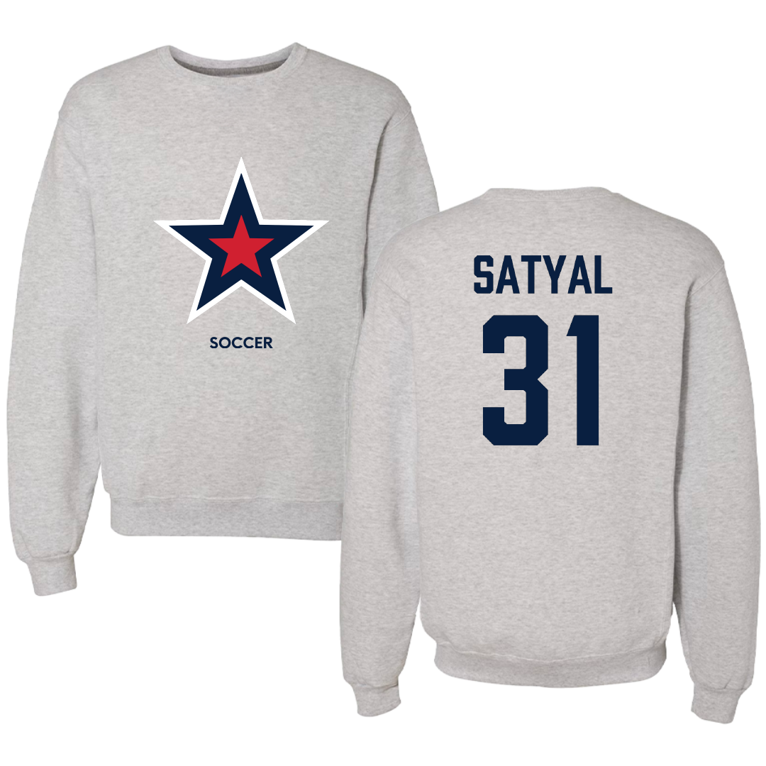 Robert Morris University Soccer (W) Light Gray Crewneck - #31 Deetya Satyal