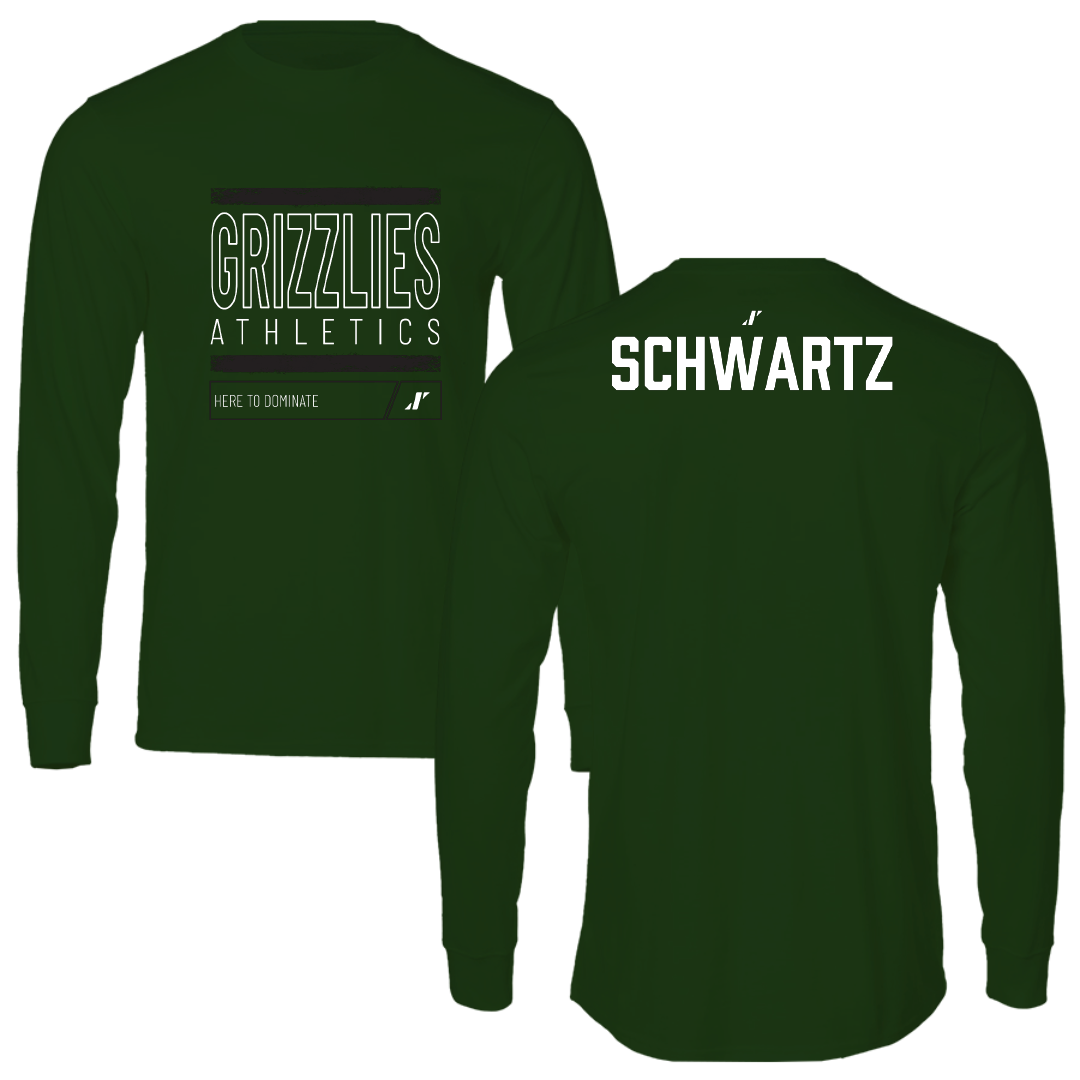 Adams State University Football Forest Green Dominate Long Sleeve - Jason Schwartz