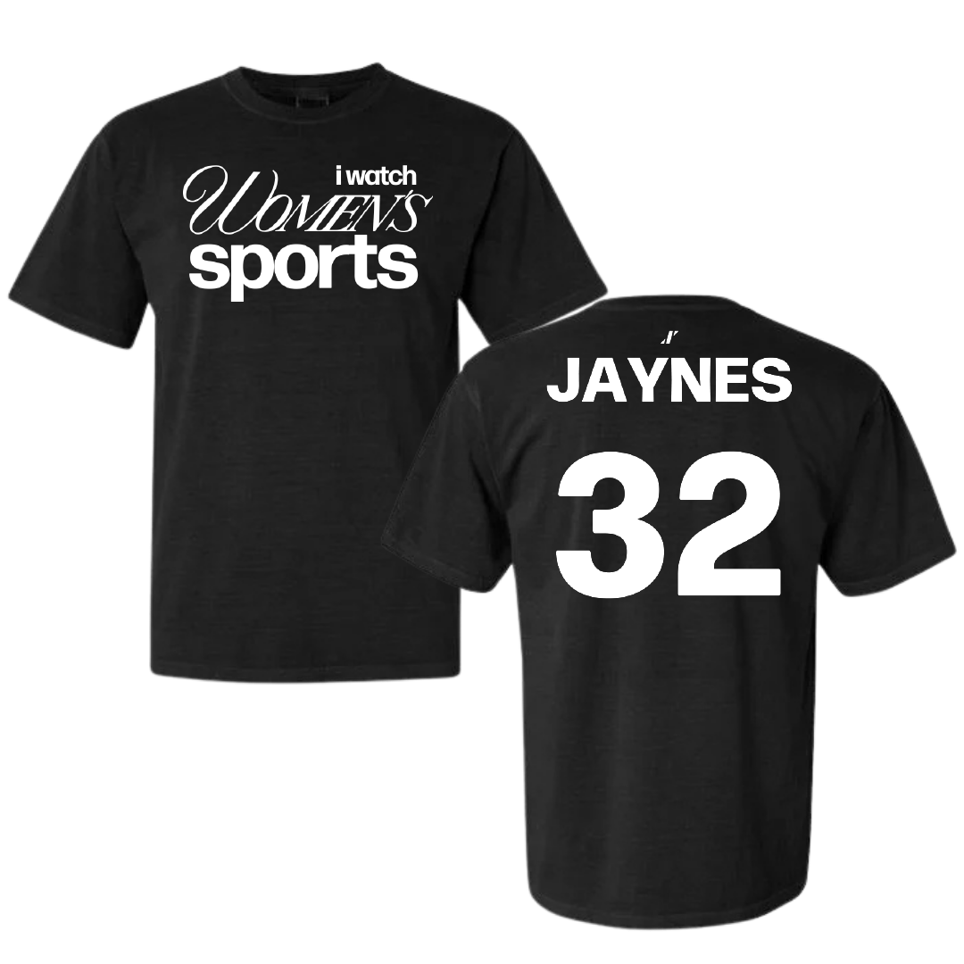 Butler University Basketball Black WHM Comfort Colors Tee - #32 Sydney Jaynes