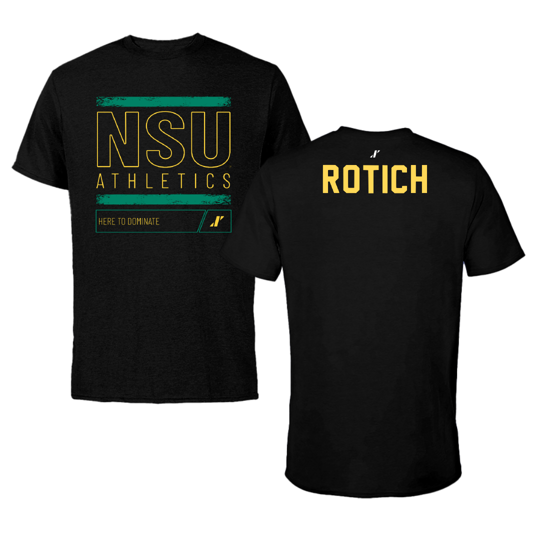 Norfolk State University TF and XC Black Dominate Performance Tee - Brian Rotich