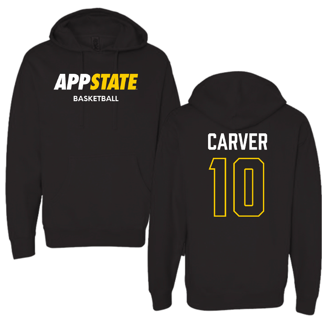 Appalachian State University Basketball (W) Black Hoodie - #10 Emily Carver