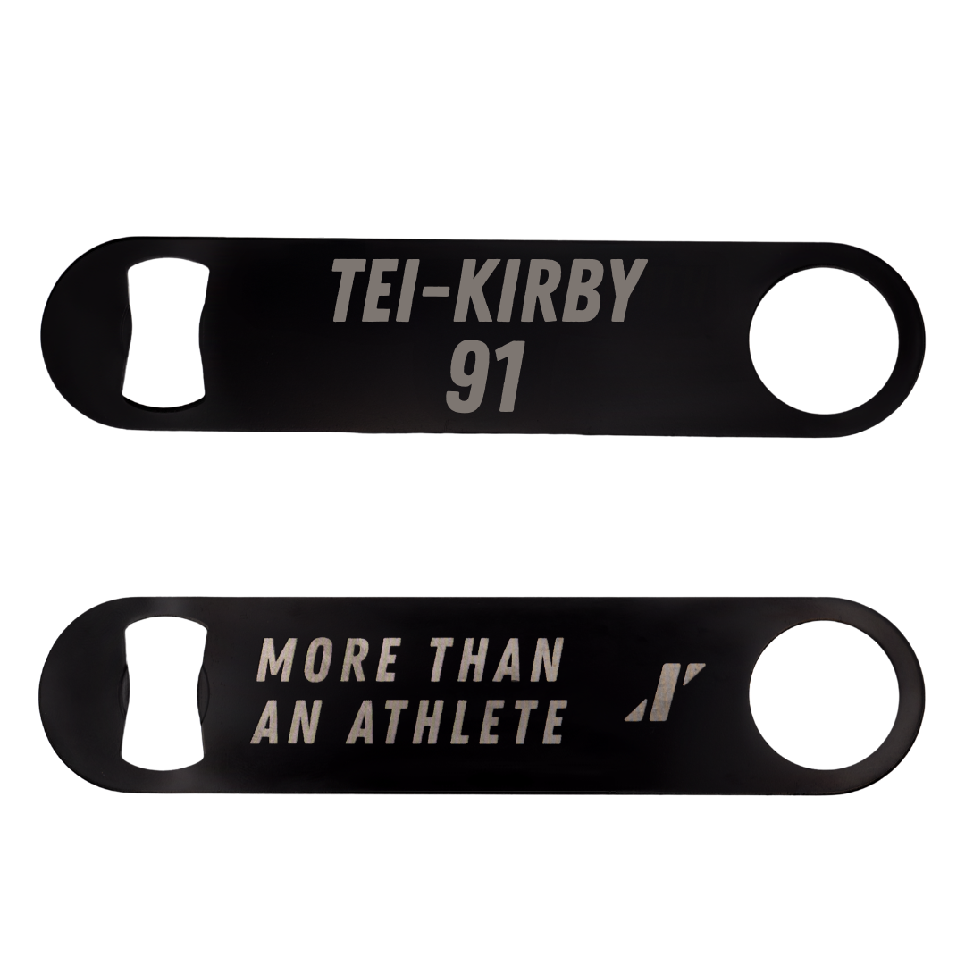 University of Nebraska at Kearney Football Black Bottle Opener - #91 Wayne Tei-Kirby