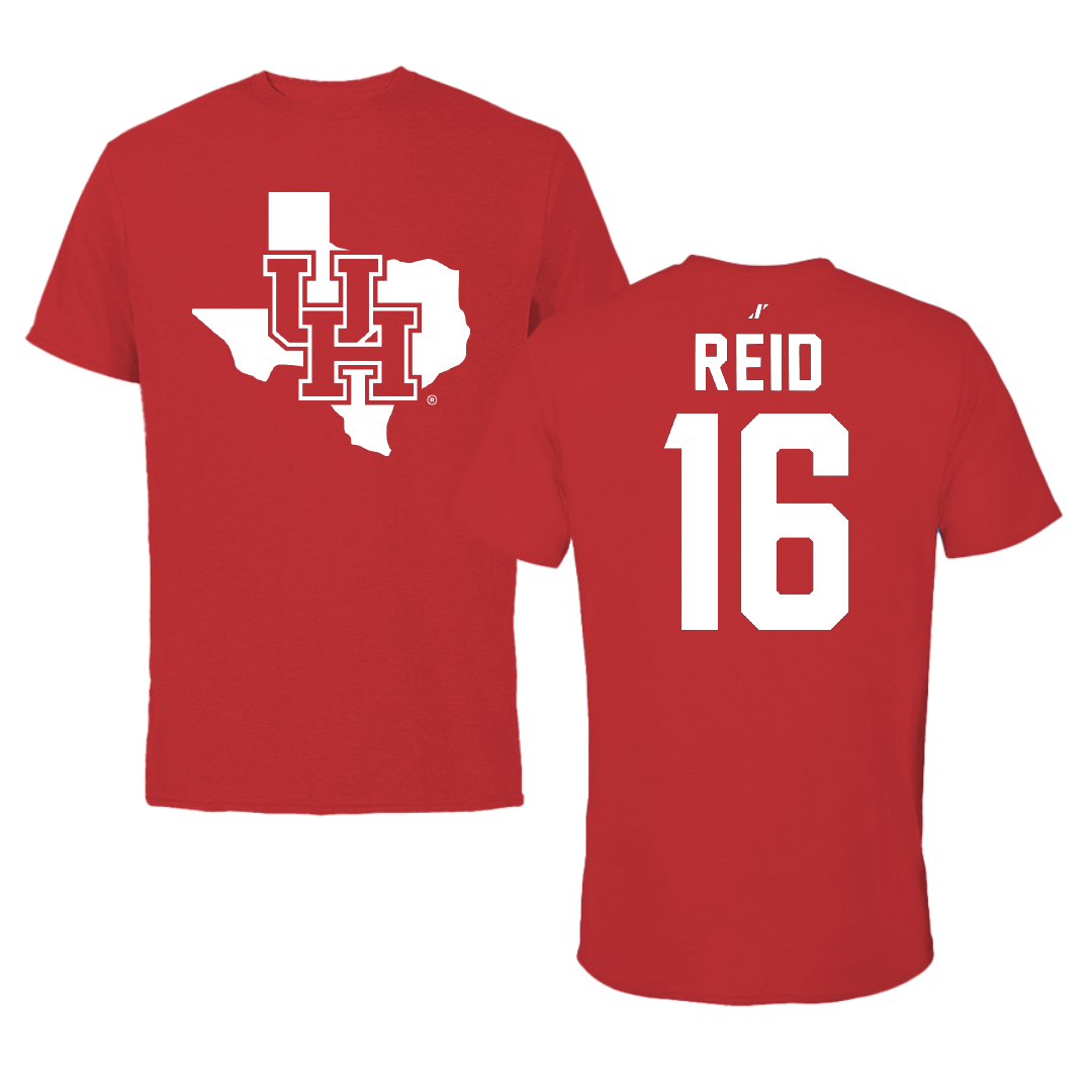 University of Houston Volleyball Red State Performance Tee - #16 Brenya Reid