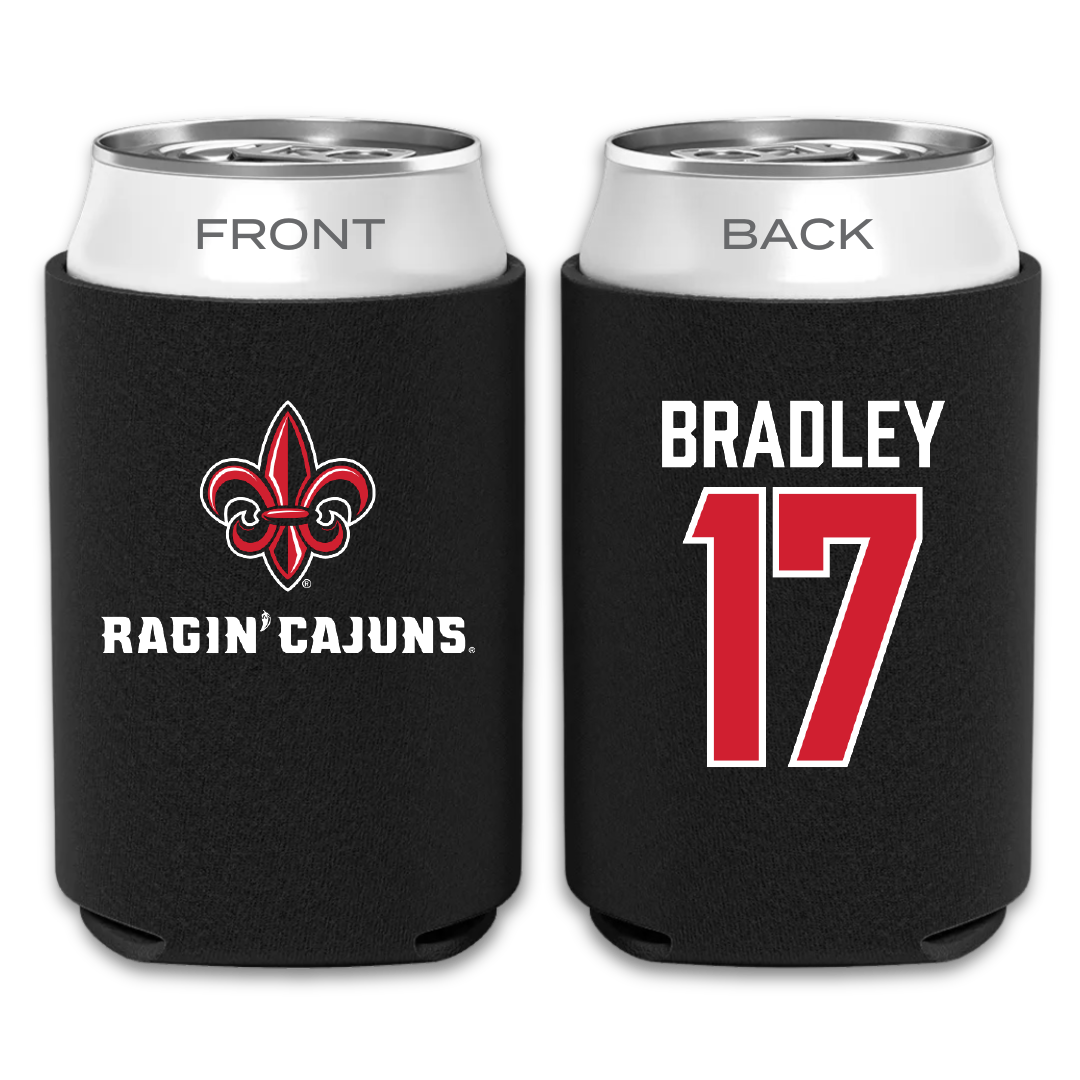 University of Louisiana at Lafayette Soccer Black Can Cooler - #17 Megan Bradley